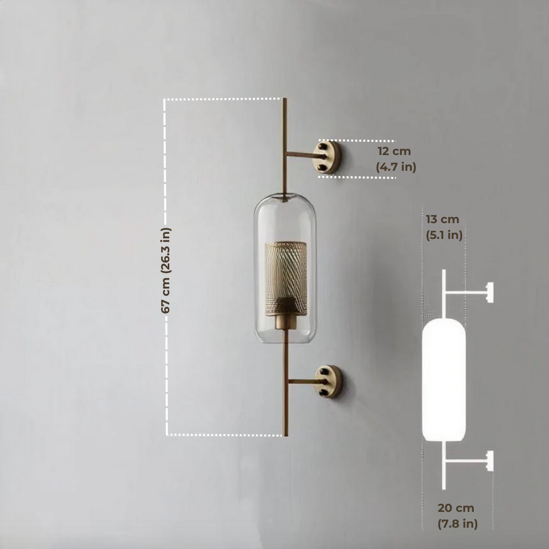 Alegria - Modern Glass Wall Lamp BO-HA