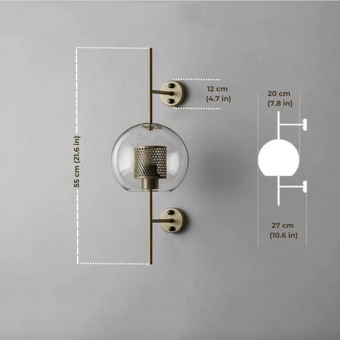 Alegria - Modern Glass Wall Lamp BO-HA