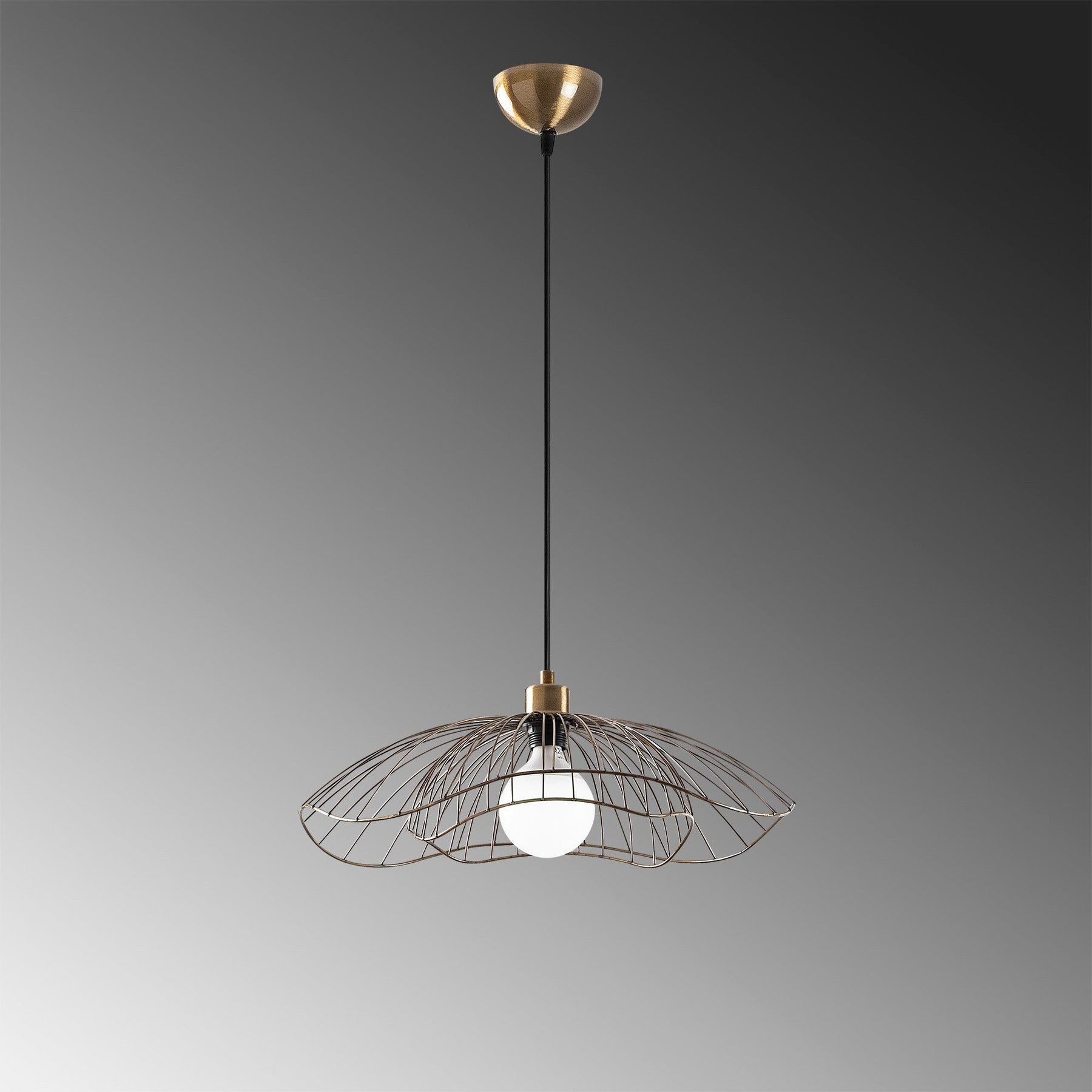 Hanglampen - Hanglamp Bronskleurig Metaal Twilight - Dimehouse