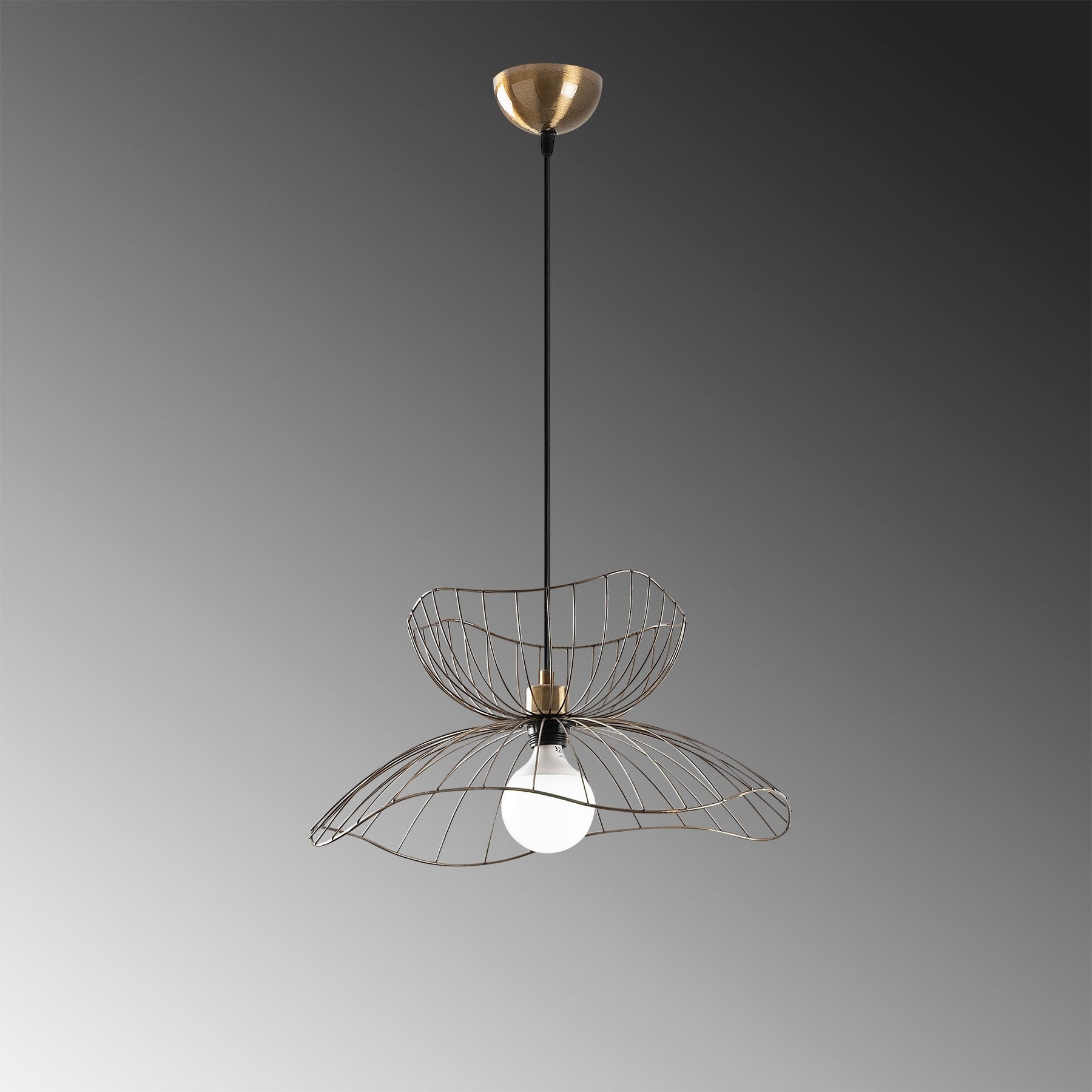 Hanglampen - Hanglamp Bronskleurig Metaal Twilight - Dimehouse