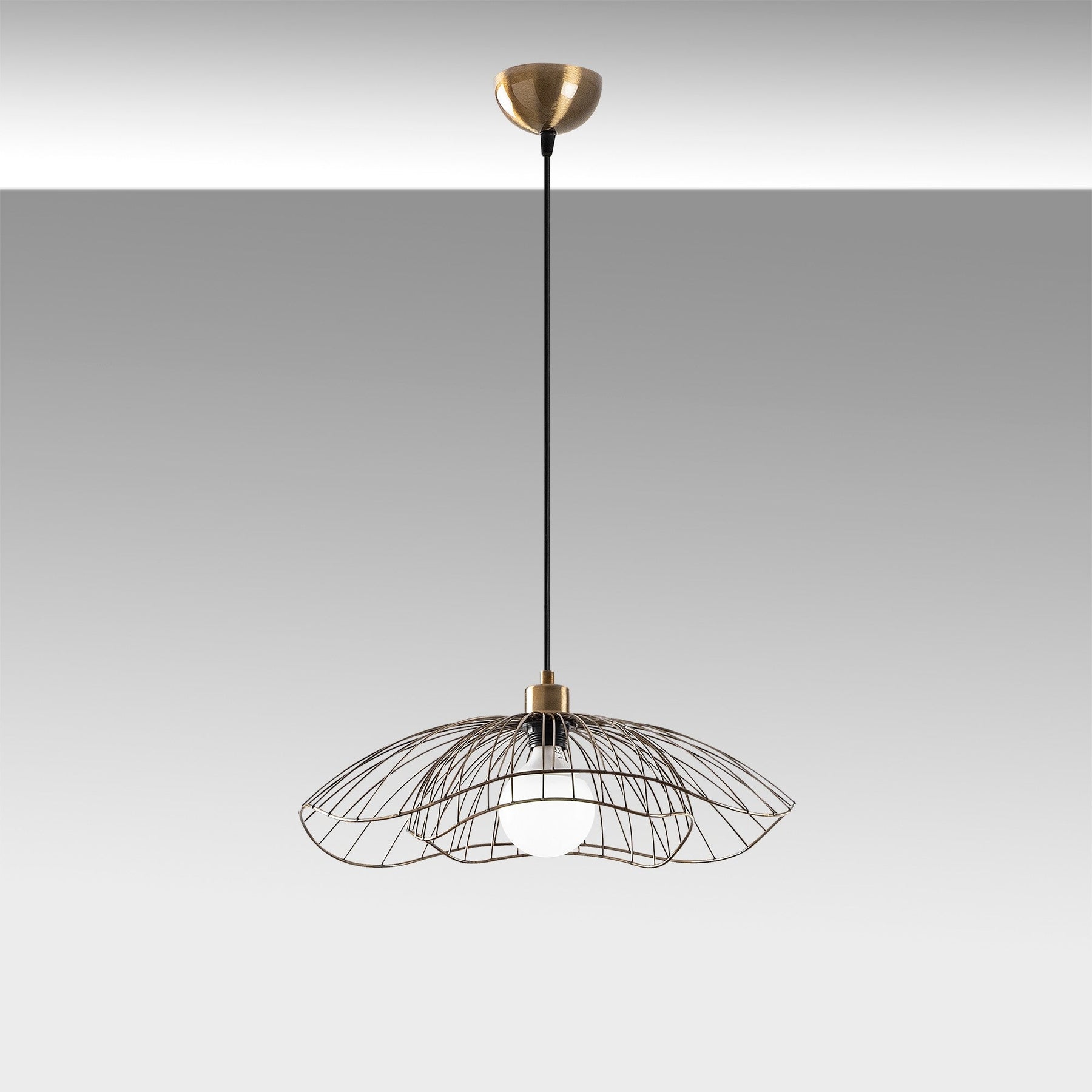 Hanglampen - Hanglamp Bronskleurig Metaal Twilight - Dimehouse