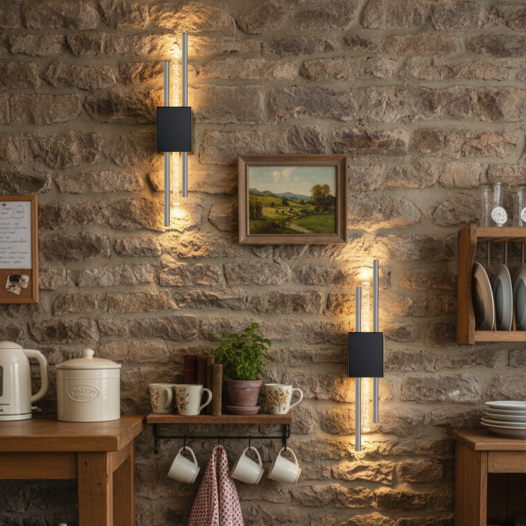 Ambio Wireless Sconce • Black / Silver - Mistiva