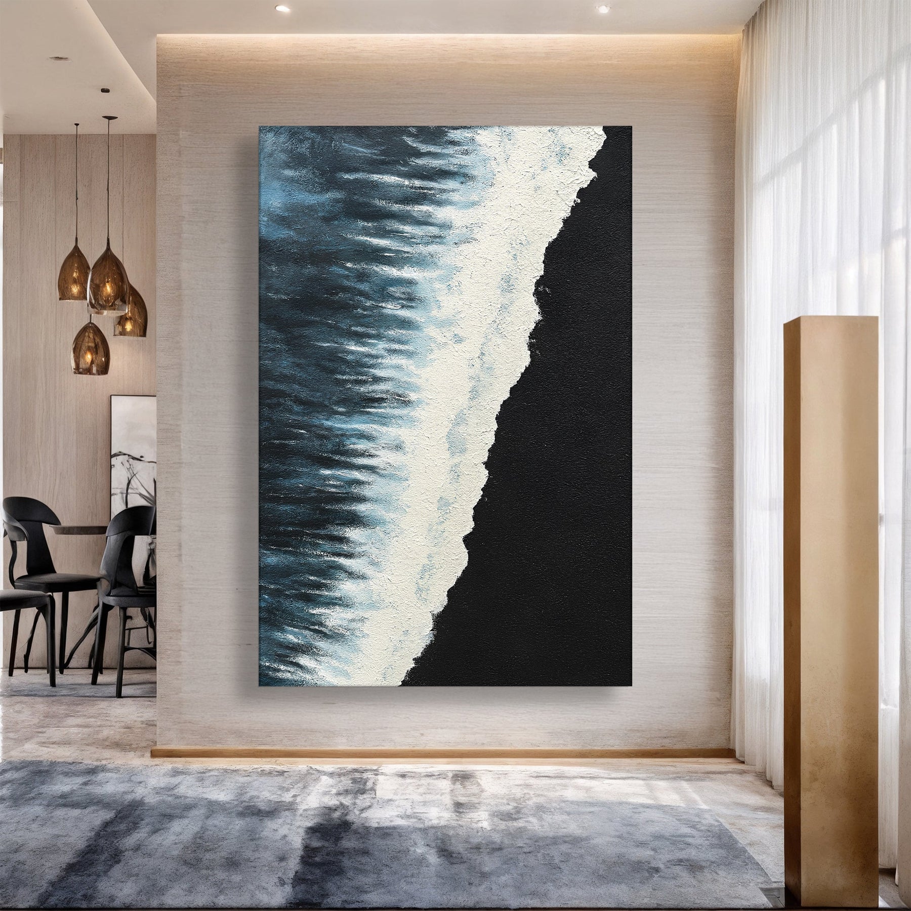 The Seaside Seascape Abstract Wall Art