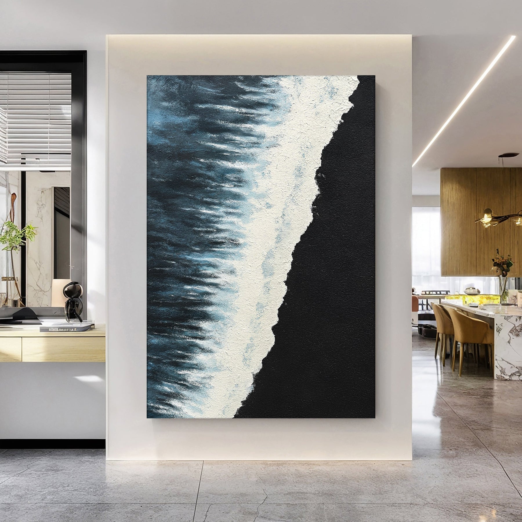 The Seaside Seascape Abstract Wall Art