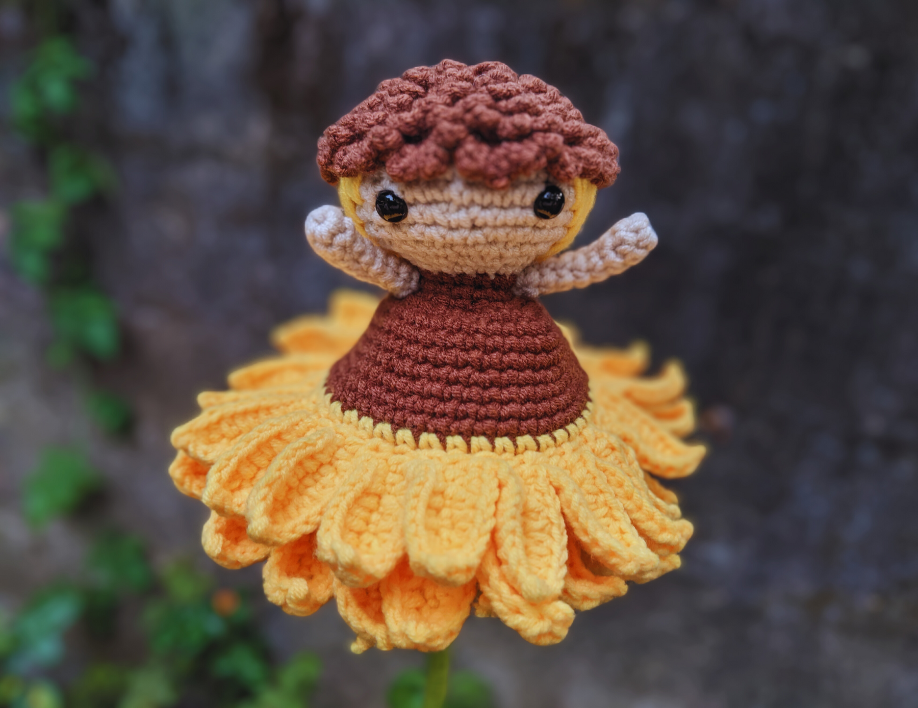 Modèle de Crochet Tournesol Réversible