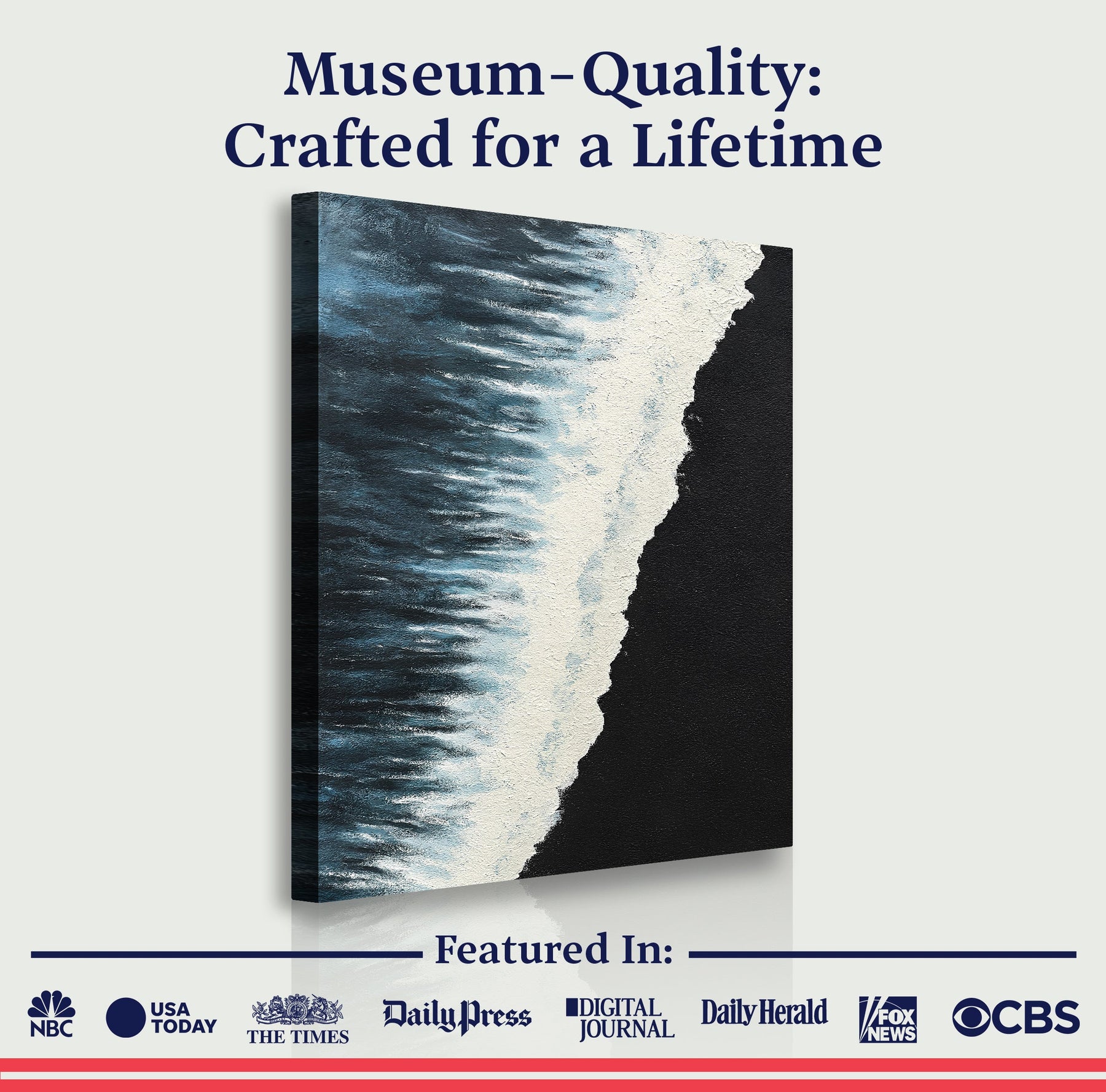 The Seaside Seascape Abstract Wall Art