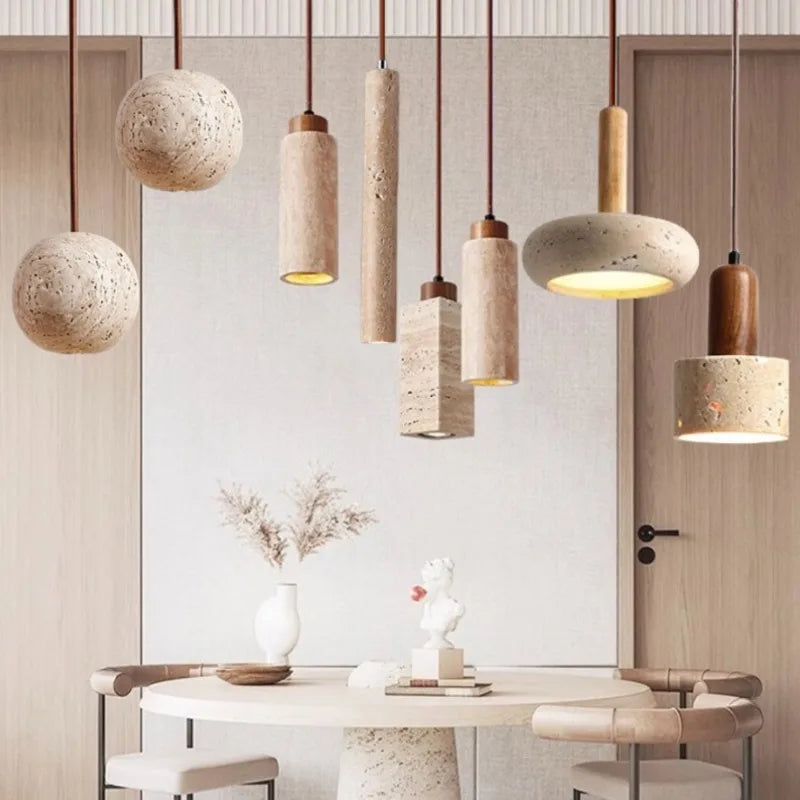 Travertijn hanglamp – 6 modellen