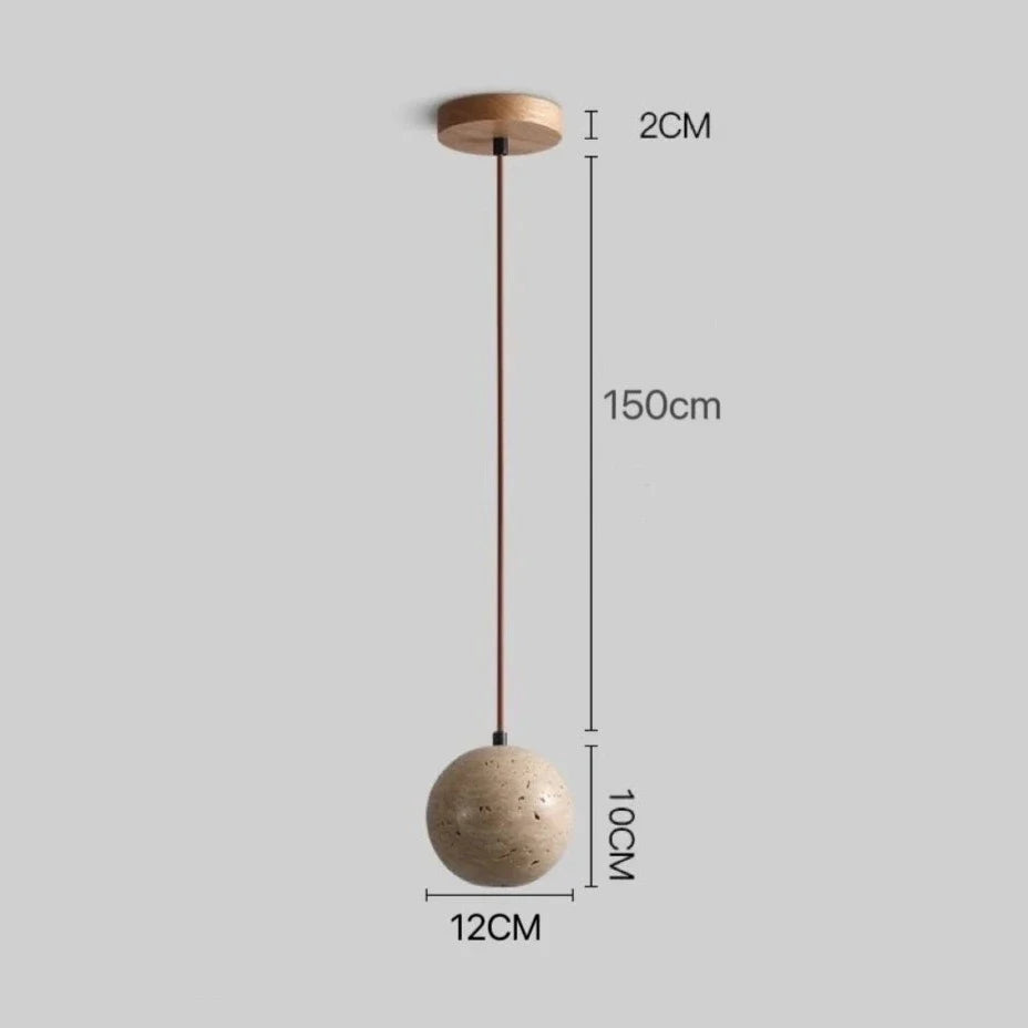 Travertijn hanglamp – 6 modellen