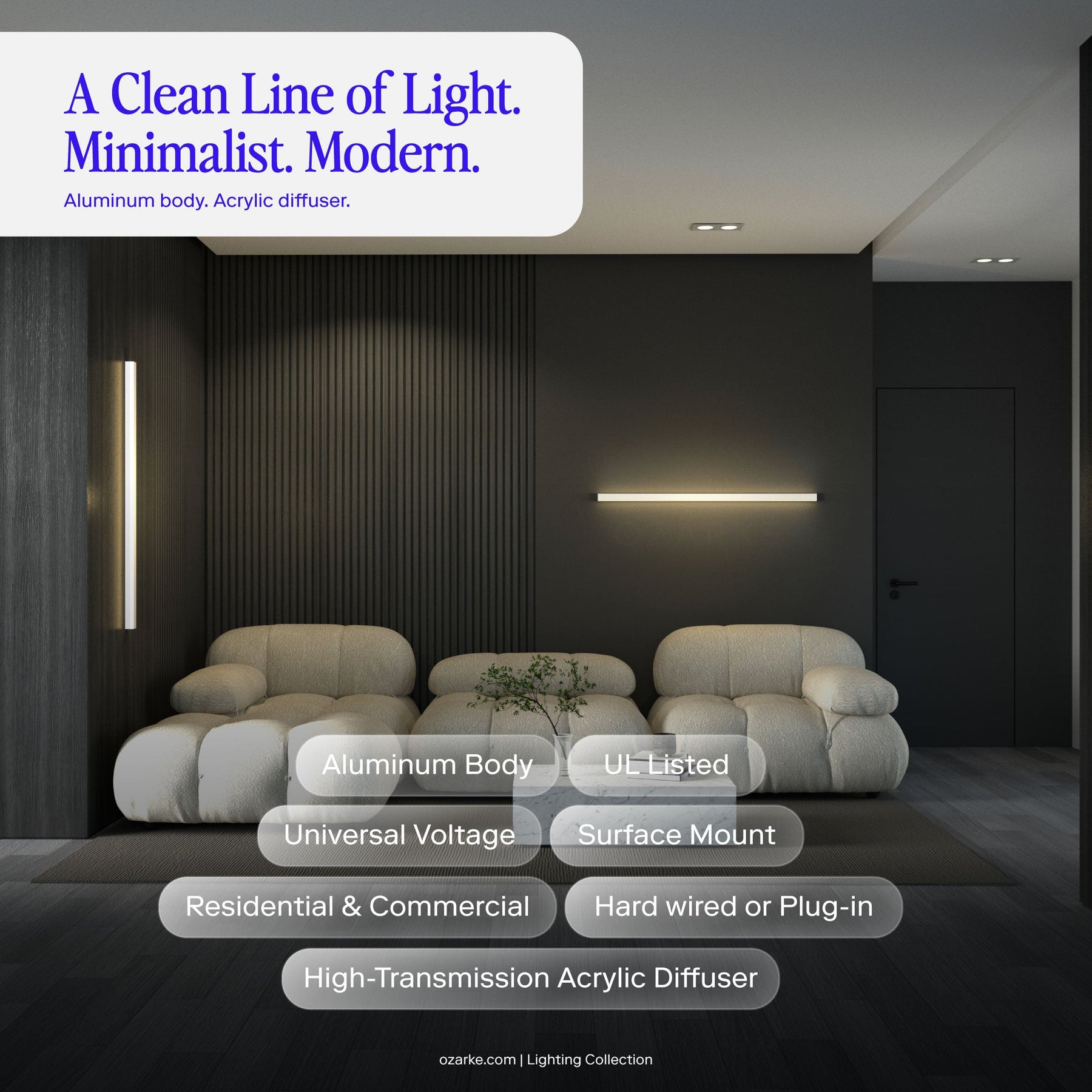 Linear Minimalist Wall Lamp