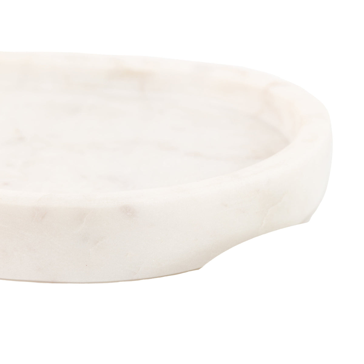 Piedra marmeren snuisterijbakje wit set van 2