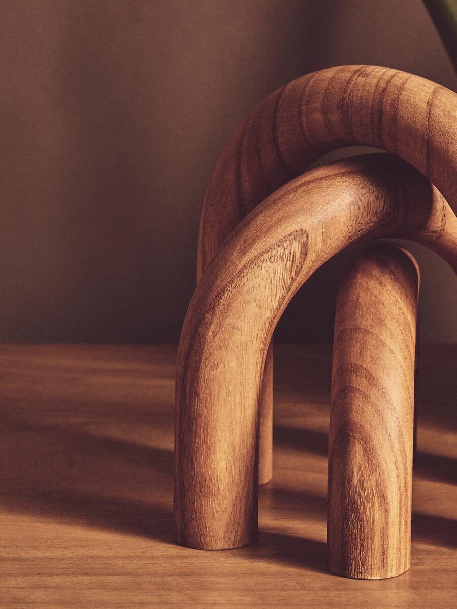 Cato natuurlijke houten boogsculptuur