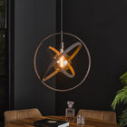 Hanglamp Industrieel Galaxy 1-lichts Open Zwart