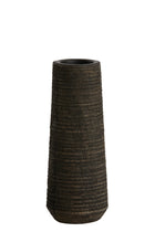 Theelichthouder 7,5x19 cm KHAMI hout antiek bruin