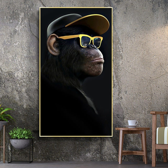 Toile - 3 Monkeys