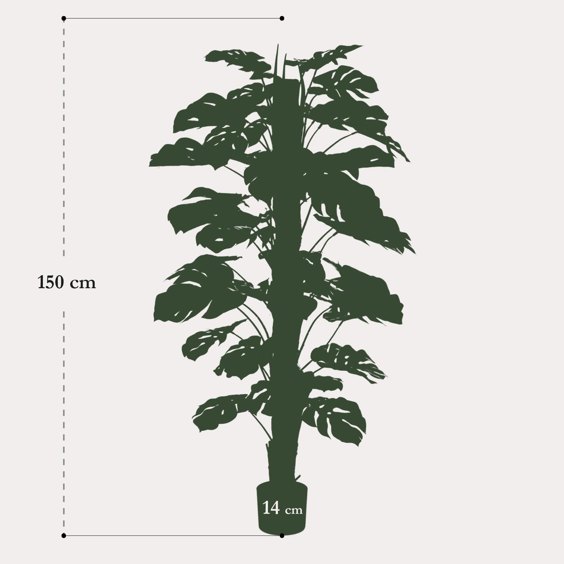 Kunstplant Monstera Deliciosa 150 cm