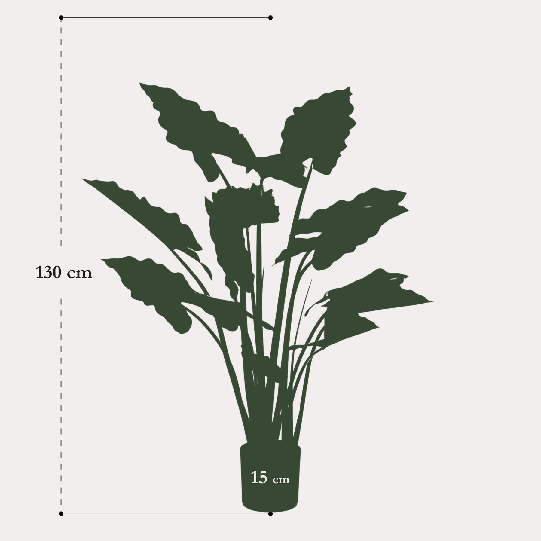 Kunstplant Alocasia 130 cm