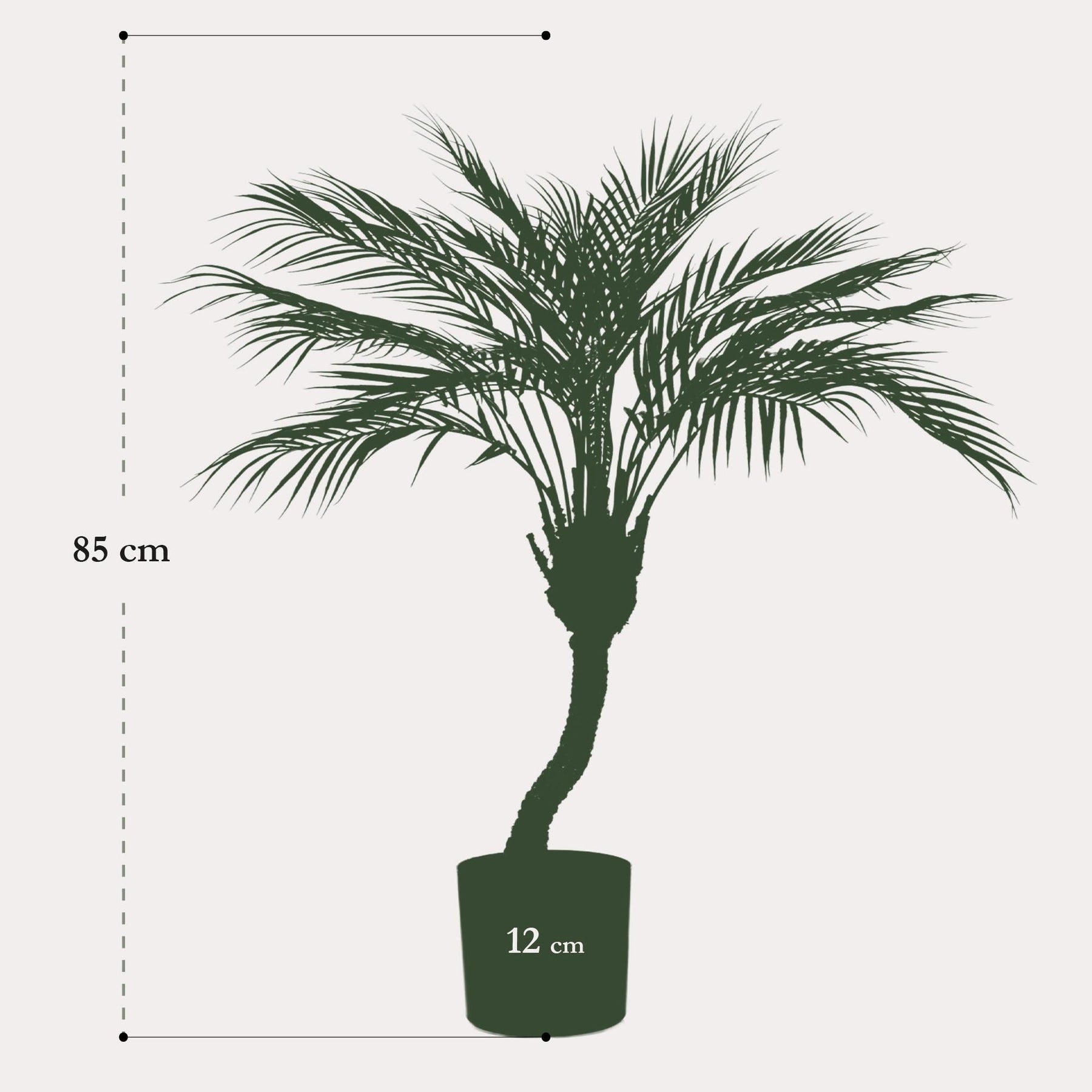 Kunstpalm Chamaedorea 85 cm