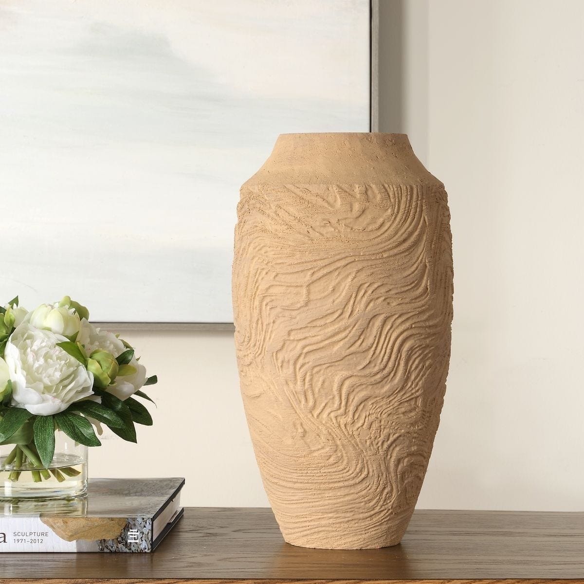 Sandstone Flow grote terracotta vaas