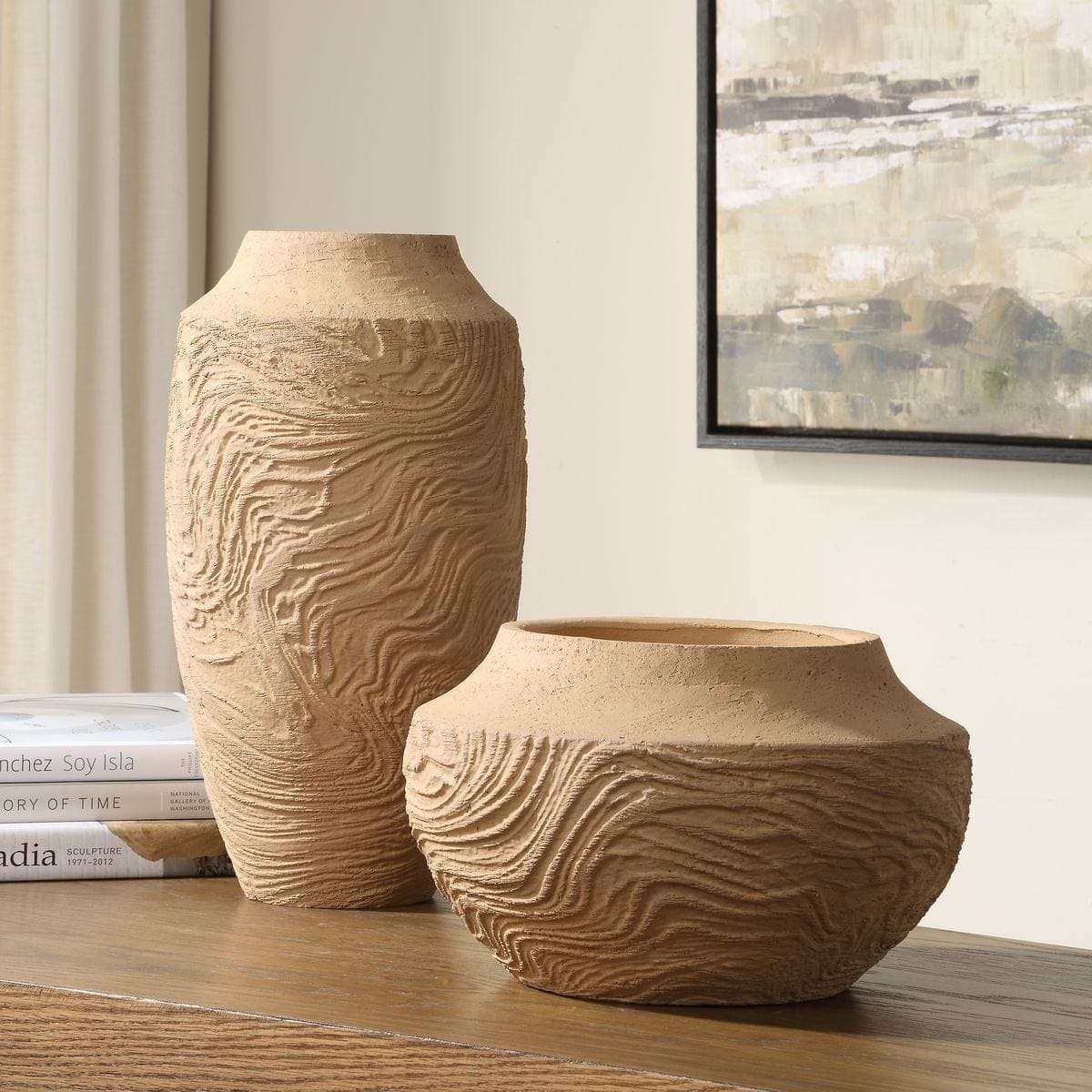 Sandstone Flow grote terracotta vaas