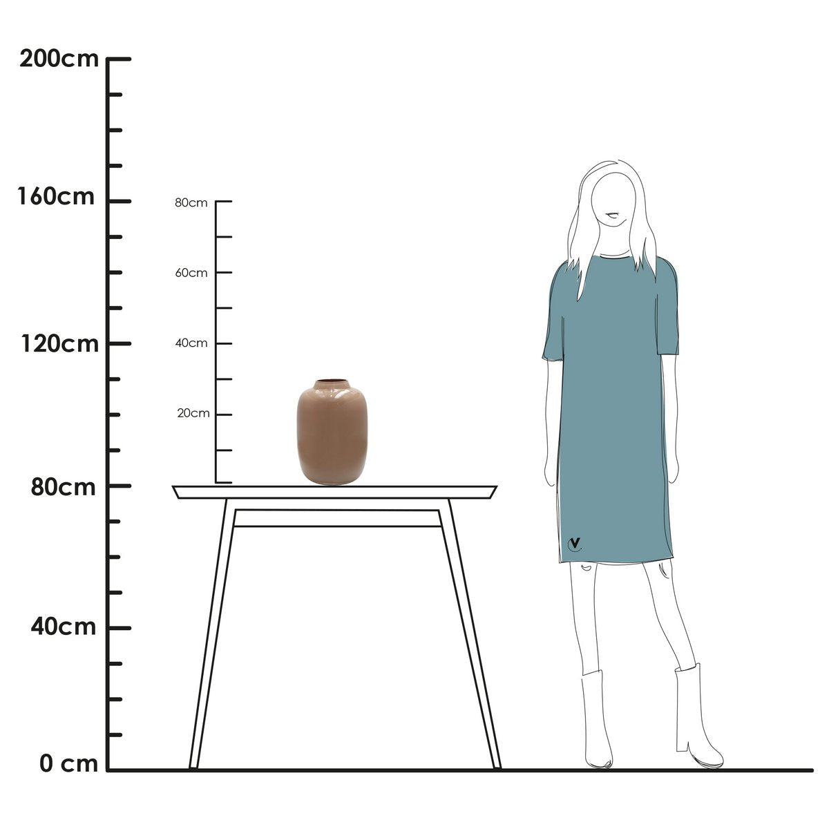 vaas artic sand - glas- diverse maten