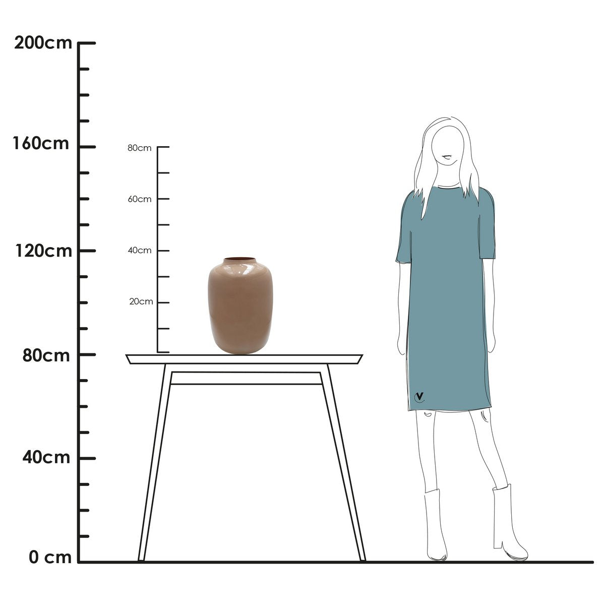 vaas artic sand - glas- diverse maten